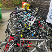 Kernow reuse shop push bikes.